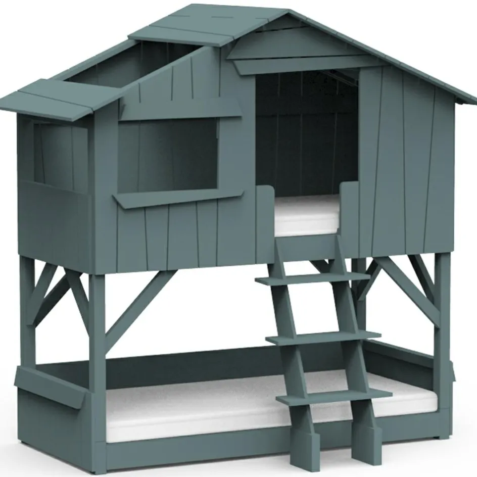 Hot Mathy by bols Lit cabane superposé finition laquée (coloris au choix)