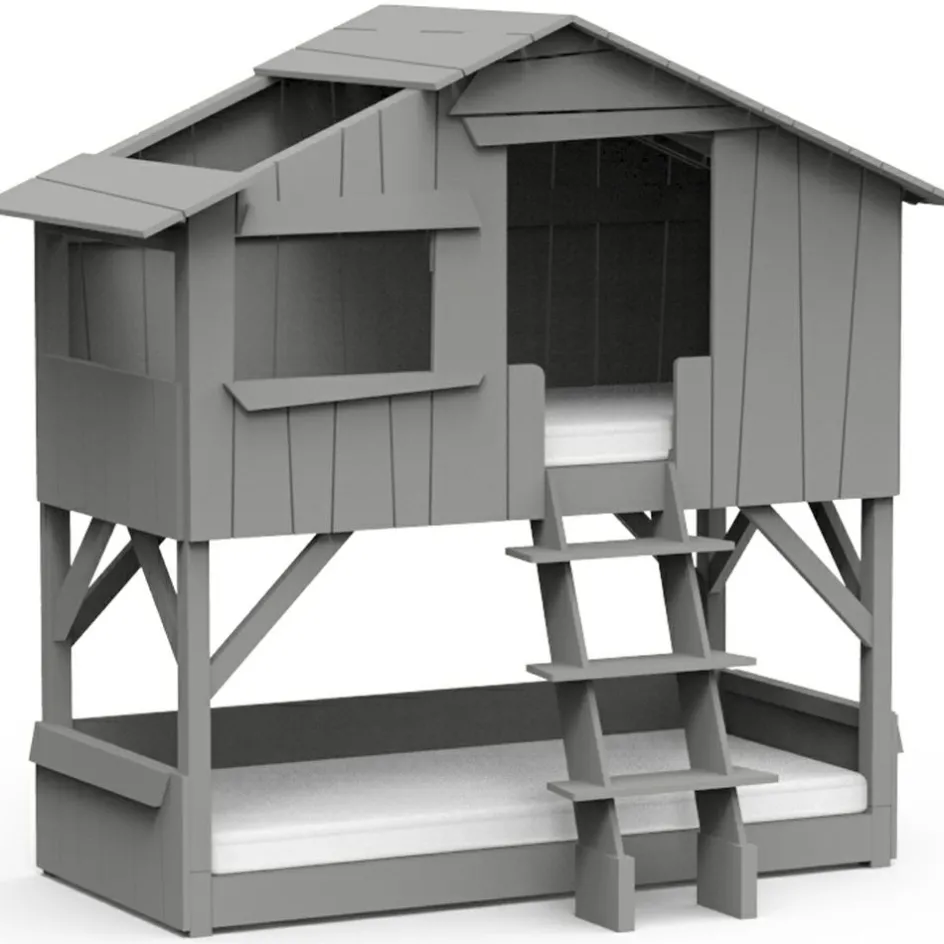 Hot Mathy by bols Lit cabane superposé finition laquée (coloris au choix)