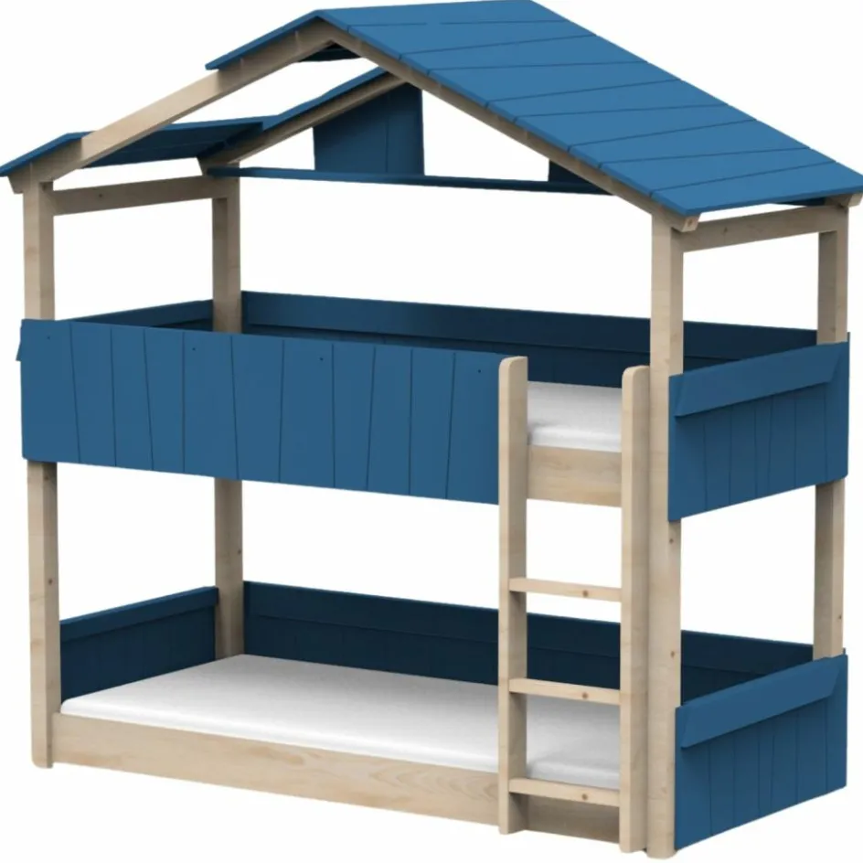 Clearance Mathy by bols Lit cabane superposé Star Light 3 finition laquée (coloris au choix)