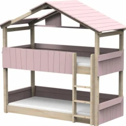 Clearance Mathy by bols Lit cabane superposé Star Light 3 finition laquée (coloris au choix)