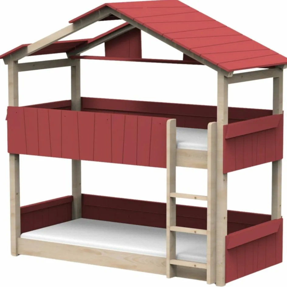 Clearance Mathy by bols Lit cabane superposé Star Light 3 finition laquée (coloris au choix)