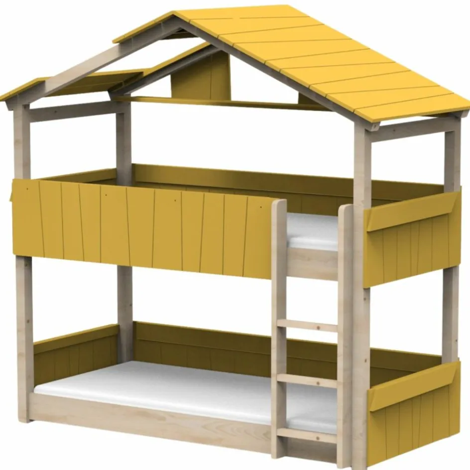 Clearance Mathy by bols Lit cabane superposé Star Light 3 finition laquée (coloris au choix)