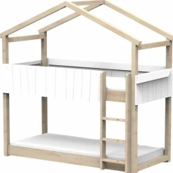 New Mathy by bols Lit cabane superposé Star Light 1 finition laquée (coloris au choix)