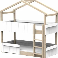 Lit cabane superposé Star Light 2 finition laquée (coloris au choix)|Mathy by bols Clearance