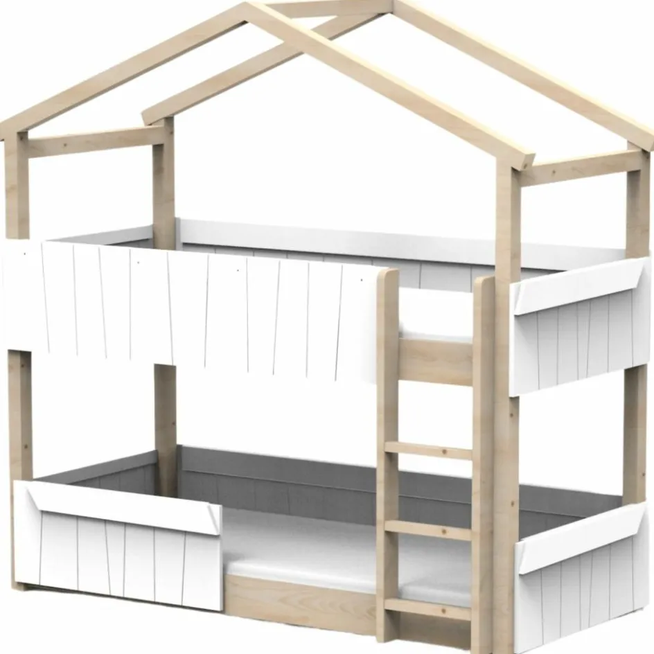 Lit cabane superposé Star Light 2 finition laquée (coloris au choix)|Mathy by bols Clearance