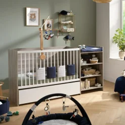 Lit combiné évolutif Up chêne Silex (60 x 120 cm)|Baby Price New