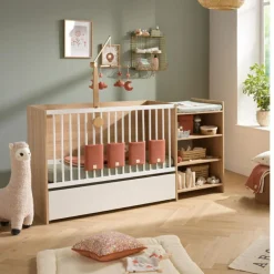 Outlet Baby Price Lit combiné évolutif Up chêne doré (60 x 120 cm)