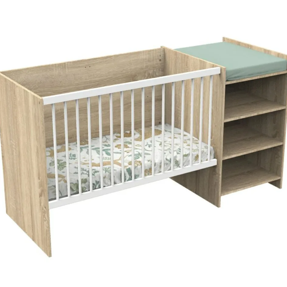 Outlet Baby Price Lit combiné évolutif Up chêne doré (60 x 120 cm)