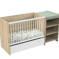 Outlet Baby Price Lit combiné évolutif Up chêne doré (60 x 120 cm)