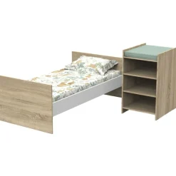 Outlet Baby Price Lit combiné évolutif Up chêne doré (60 x 120 cm)
