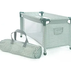 Lit de voyage pour poupée Tom Vichy vert|Pasito a pasito Sale