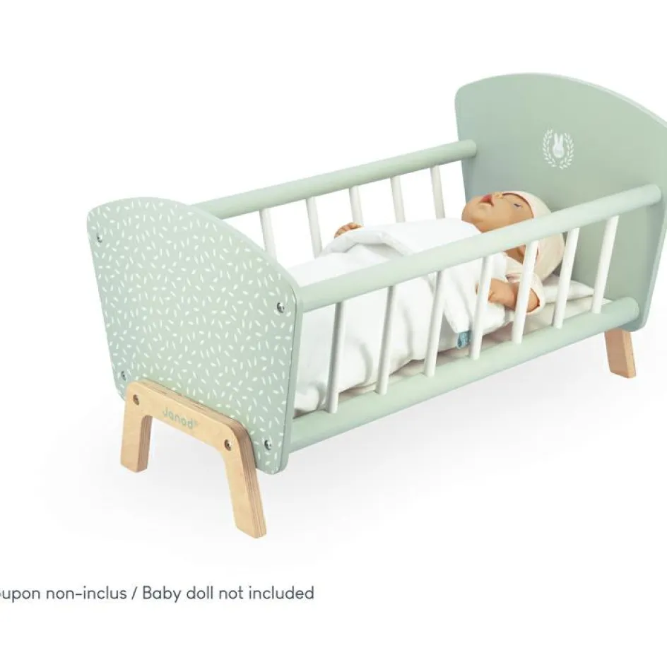 Clearance Janod Lit en bois Zen pour poupée