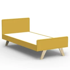 Hot Mathy by bols Lit junior Madavin avec pieds en bouleau coloris au choix (90 x 200 cm)