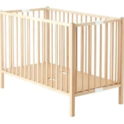 Lit pliable à barreaux Roméo naturel (120 X 60 cm)|Combelle Online