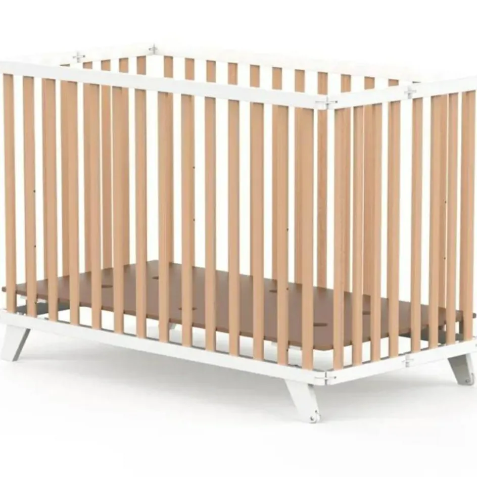 Sale Geuther Lit pliant en bois Mayla Naturel-Blanc (60 x 120 cm)