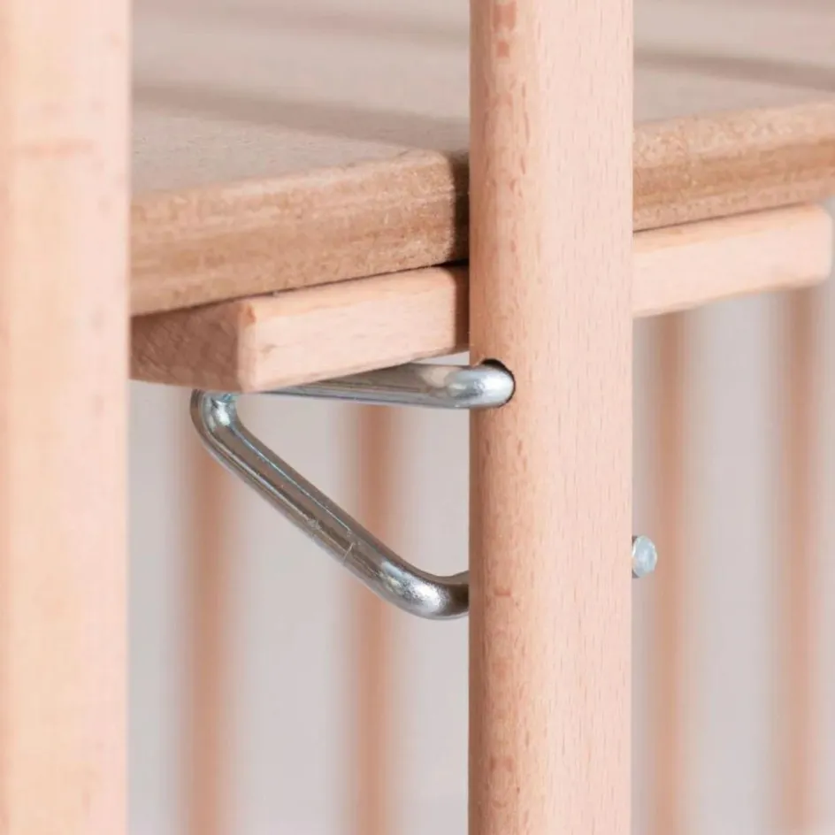 Sale Geuther Lit pliant en bois Mayla Naturel-Blanc (60 x 120 cm)