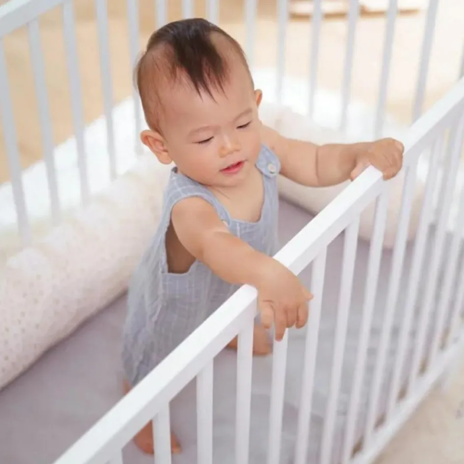 Outlet Geuther Lit pliant en bois Mayla Blanc (60 x 120 cm)