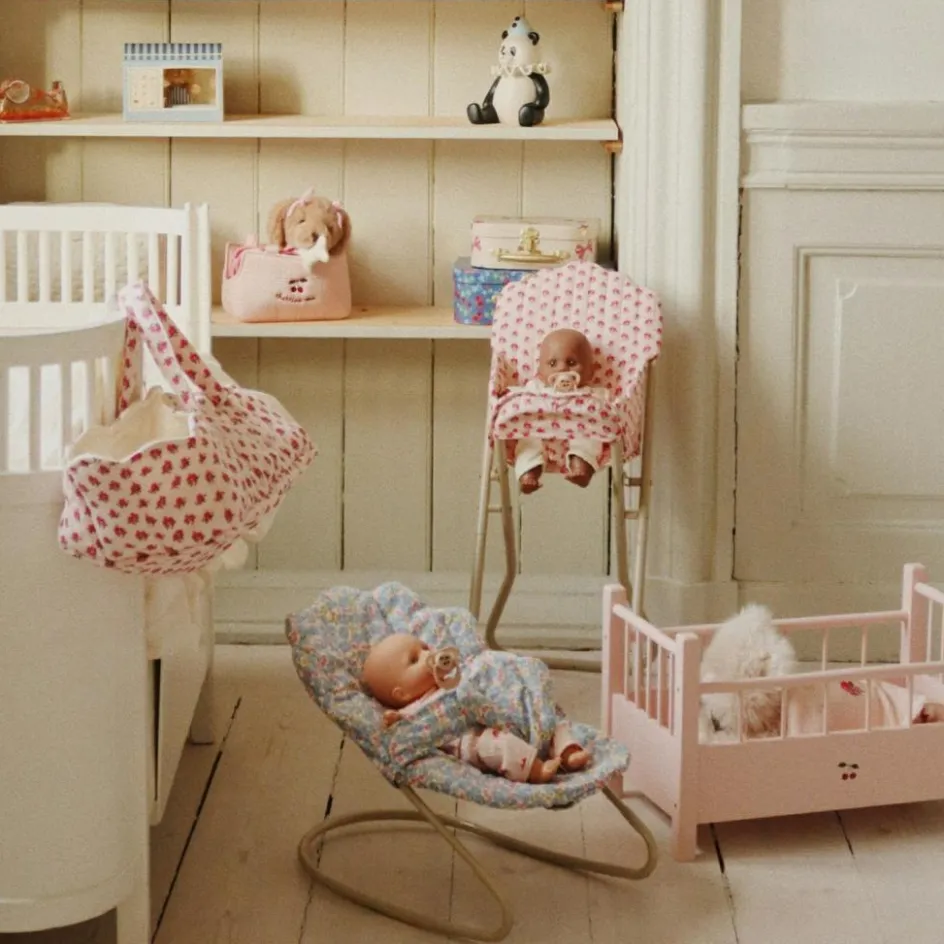 Lit pour poupée en bois rose|Konges Slojd Clearance