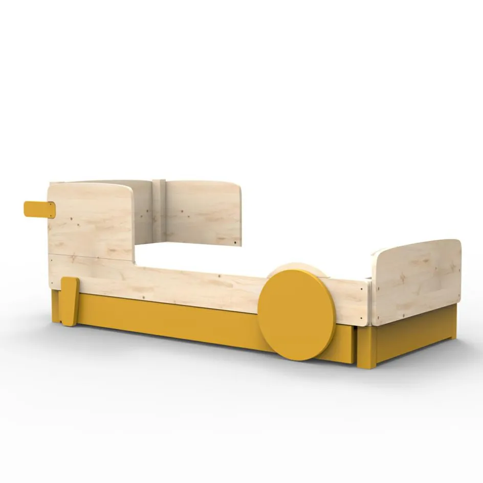 Lit simple avec tiroir Discovery finition laquée (coloris au choix)|Mathy by bols Outlet