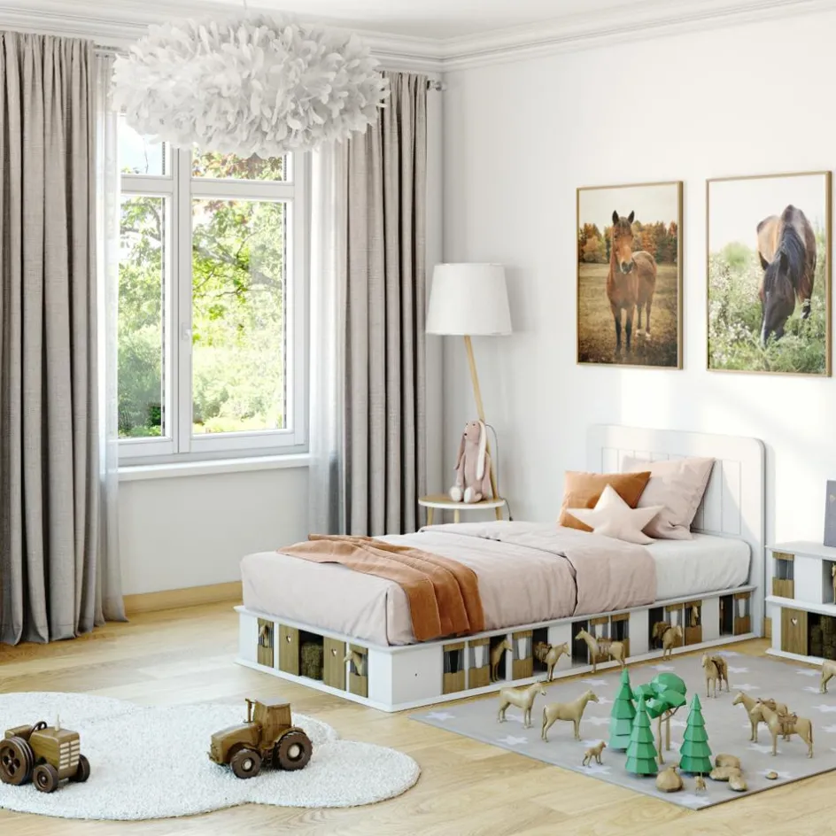 Lit stable 1 côté finition laquée (coloris au choix)|Mathy by bols Outlet