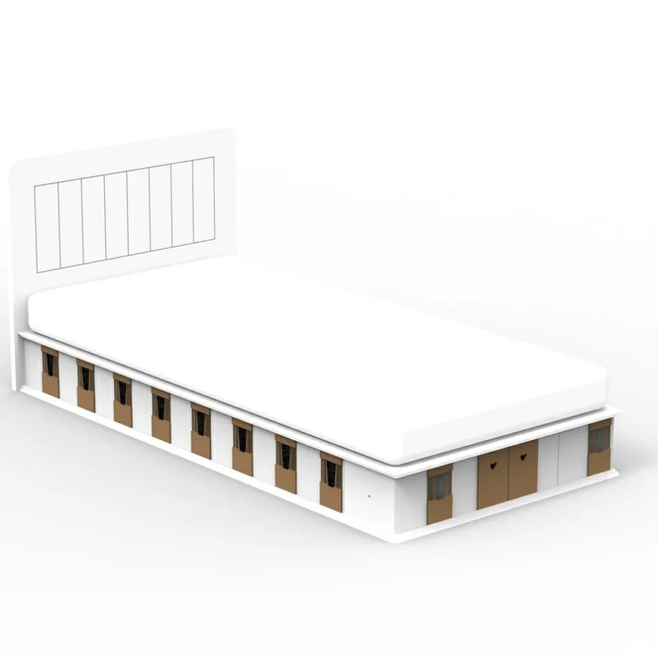 Lit stable 1 côté finition laquée (coloris au choix)|Mathy by bols Outlet