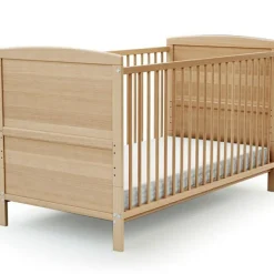 Lit évolutif en bois de hêtre verni Essentiel (70 x 140 cm)|AT4 Discount