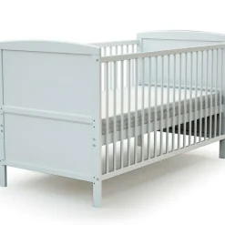 Sale AT4 Lit évolutif en bois de hêtre Essentiel blanc (70 x 140 cm)