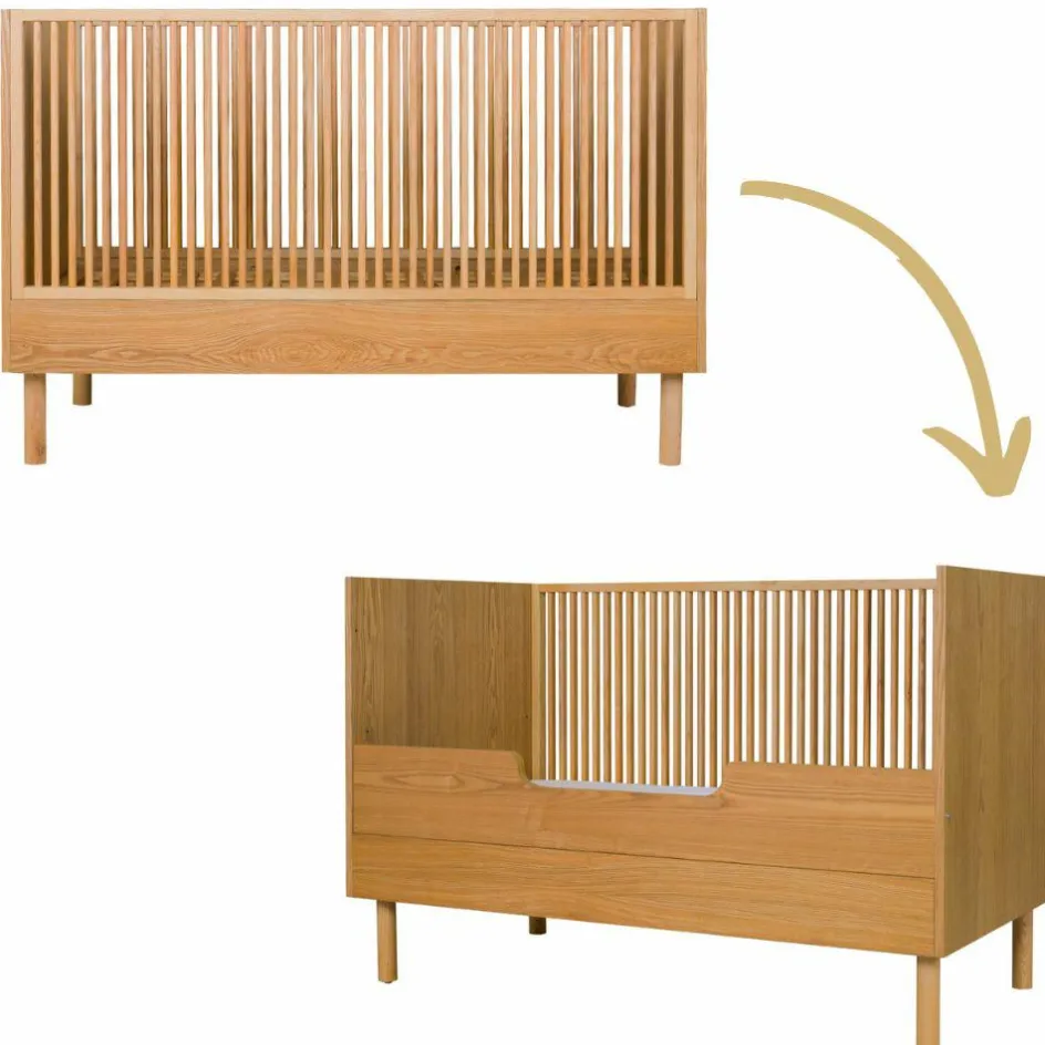 Quax Lit évolutif Hai No Ki Naturel (140 x 70 cm)