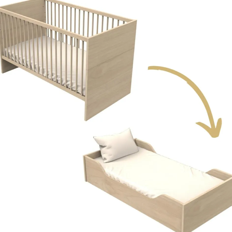 Sauthon mobilier Lit évolutif Little big bed Tokyo (70 x 140 cm)