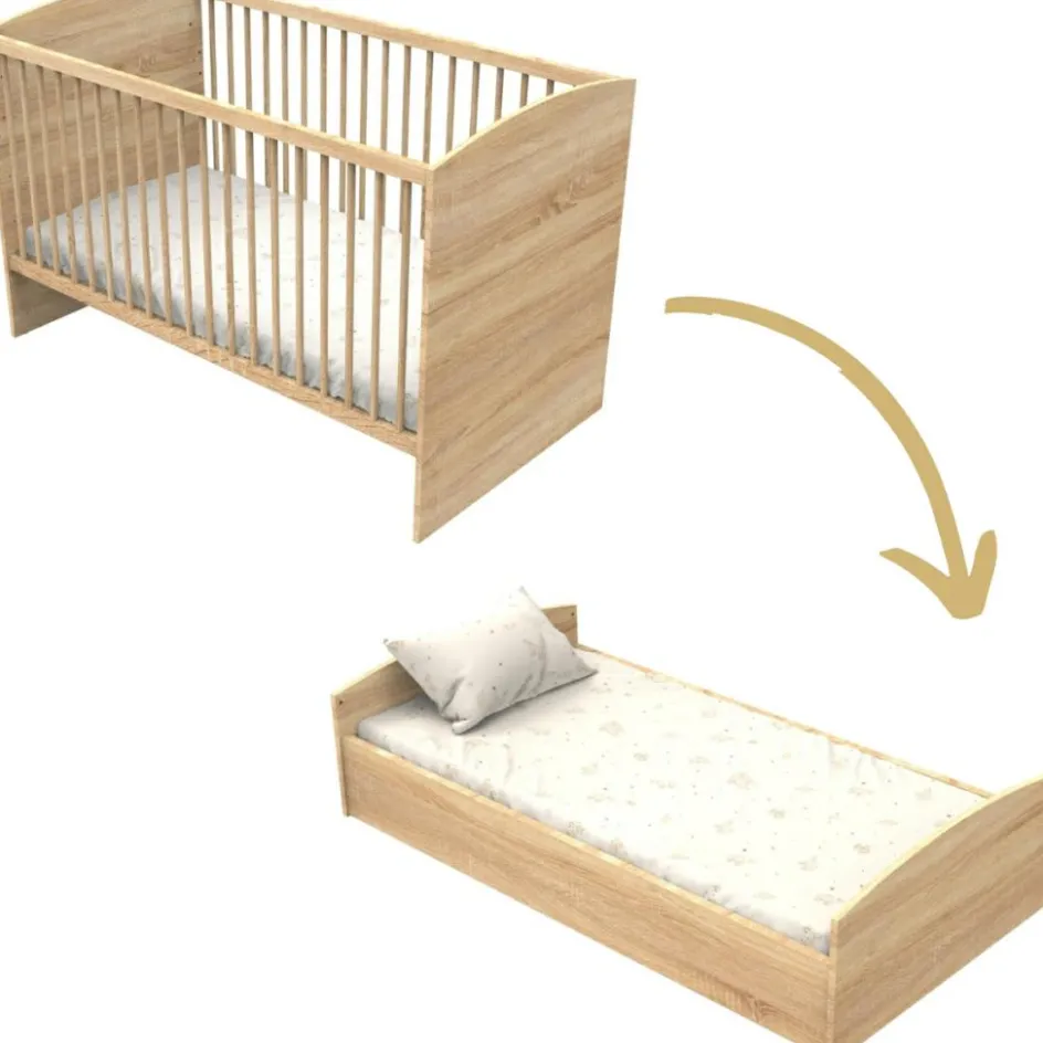 Lit évolutif Little big bed Azur (70 x 140 cm)|Sauthon mobilier Best