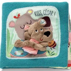 Hot Lilliputiens Livre bébé câlin interactif César