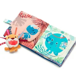 Hot Lilliputiens Livre bébé en tissu Jack le lion