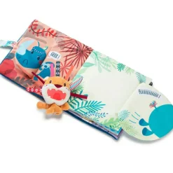 Hot Lilliputiens Livre bébé en tissu Jack le lion