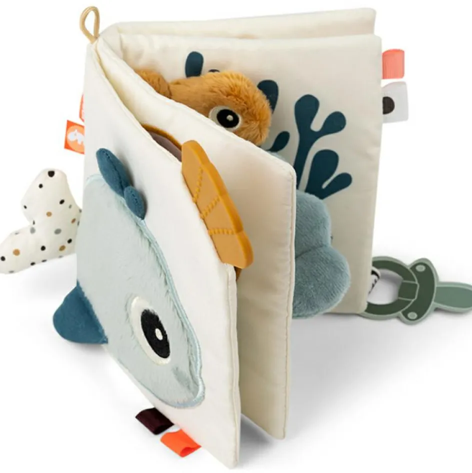 Hot Done by Deer Livre bébé en tissu poissons Sea friends