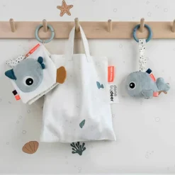 Hot Done by Deer Livre bébé en tissu poissons Sea friends