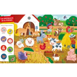 Livre Cherche et trouve des tout-petits - Chez les animaux|Auzou Editions Sale