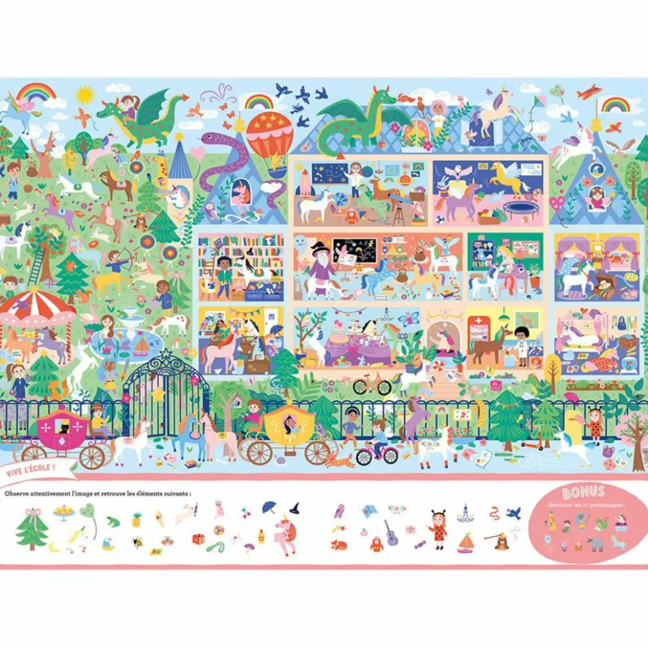 Discount Auzou Editions Livre Cherche et trouve géant Au royaume des licornes