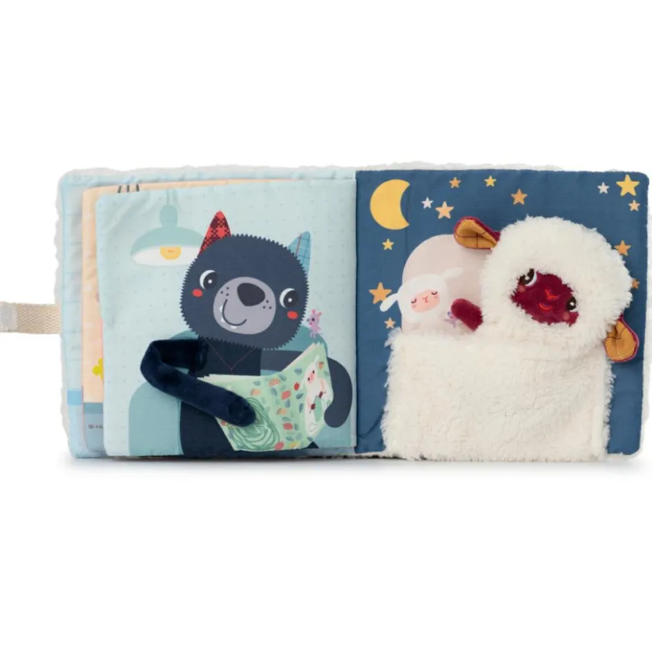 Discount Lilliputiens Livre d'activités en tissu Bonne nuit Yvan