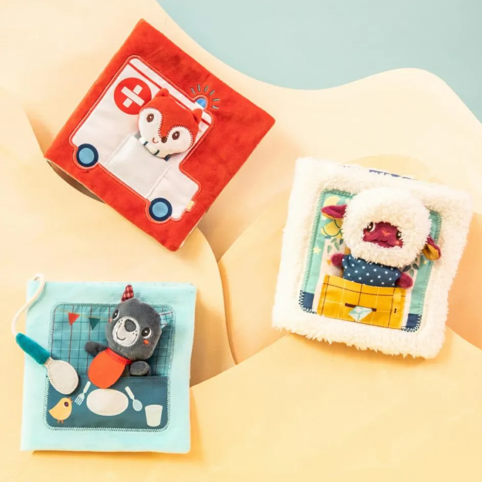 Discount Lilliputiens Livre d'activités en tissu Bonne nuit Yvan