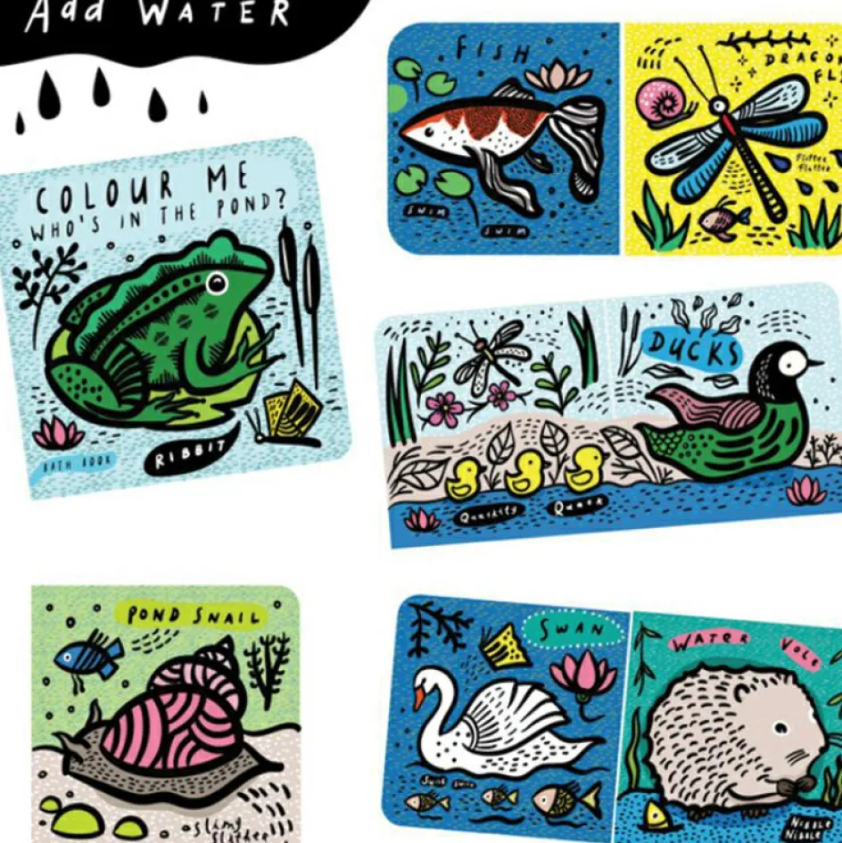 Livre de bain Animaux de l'étang|Wee Gallery Best