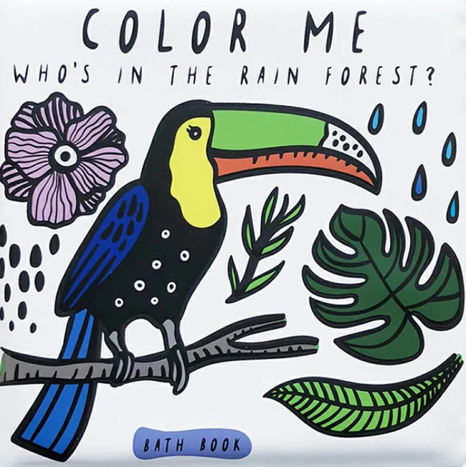 Clearance Wee Gallery Livre de bain Qui est dans la forêt tropicale ?