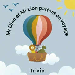 Trixie Livre de conte Dino et Lion partent en voyage