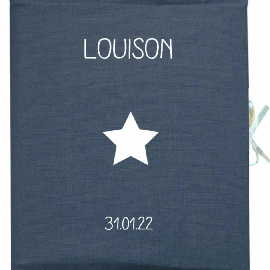 Outlet Les Griottes Livre de naissance bleu pétrole 88 pages (personnalisable)