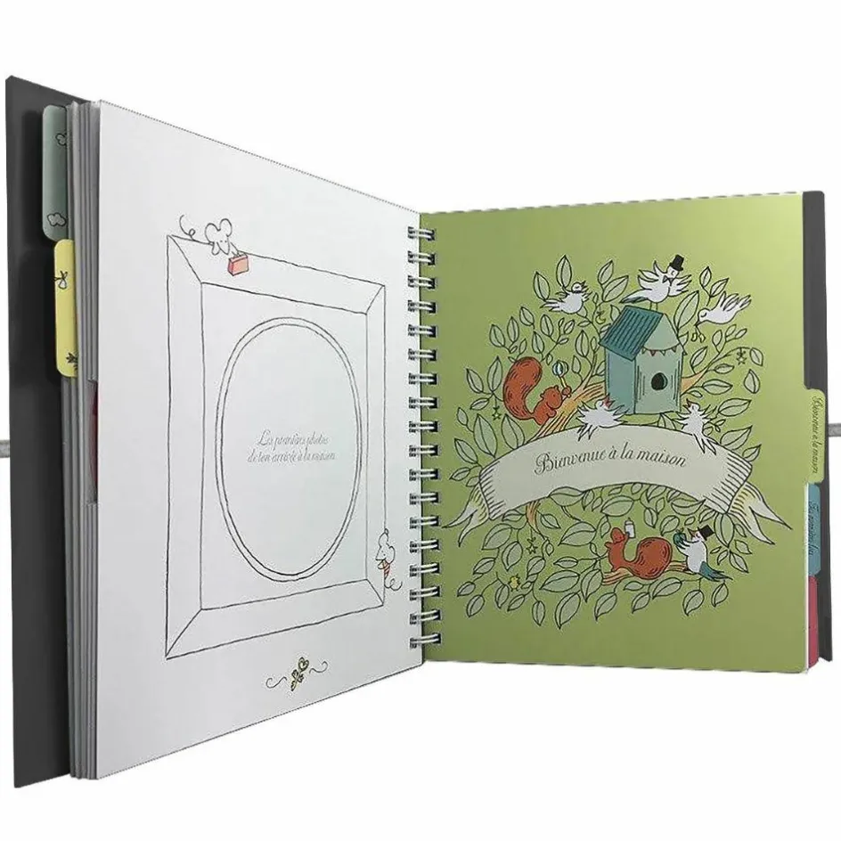 Outlet Les Griottes Livre de naissance bleu pétrole 88 pages (personnalisable)