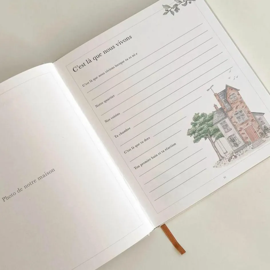 Outlet Cam Cam Copenhagen Livre de Naissance rose Mix (21 x 24 cm)