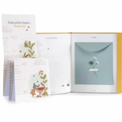 Livre de naissance Trois petits lapins (80 pages)|Moulin Roty Hot