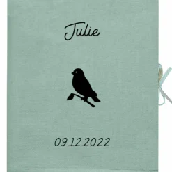Livre de naissance vert amande 88 pages (personnalisable)|Les Griottes