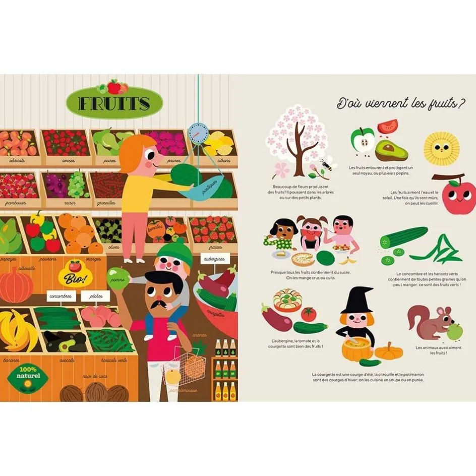 Marcel et Joachim Livre Ma grande épicerie : les essentiels du quotidien illustrés et expliqués aux enfants