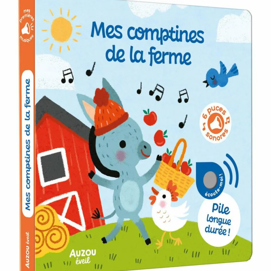 Best Auzou Editions Livre Mes comptines de la ferme Mes premiers sonores