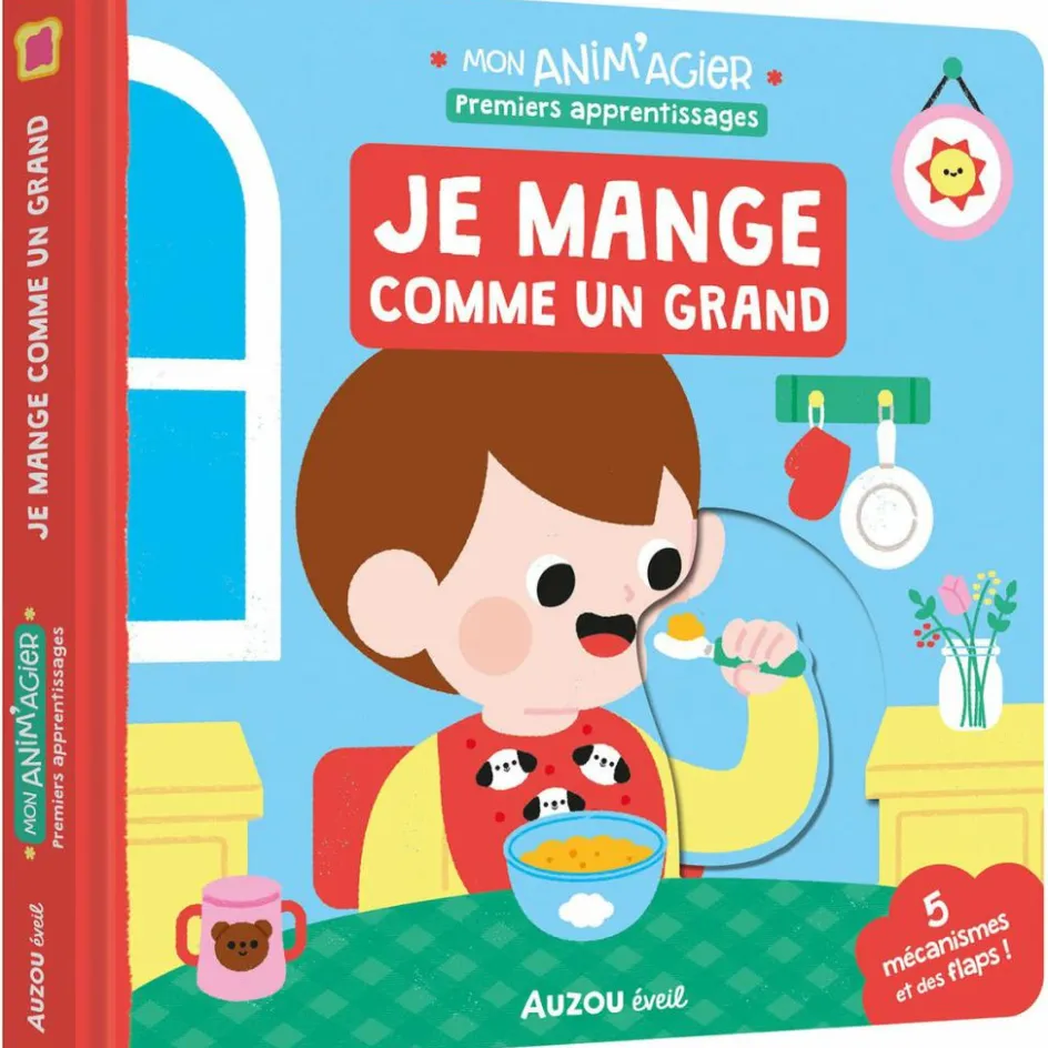 Auzou Editions Livre Mon anim'agier Premiers apprentissages - Je mange comme un grand